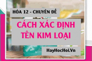Cách giải Bài tập xác định tên Kim loại - Hóa 12 chuyên đề